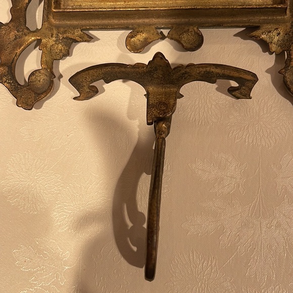 Antiquarian Ornate Gilt Metal Picture, Photo Portrait Frame & Easel Stand - Picture 12 of 16